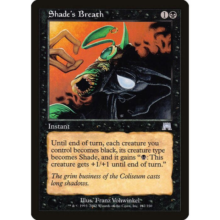 Magic: The Gathering Shade's Breath (167) Lightly Played