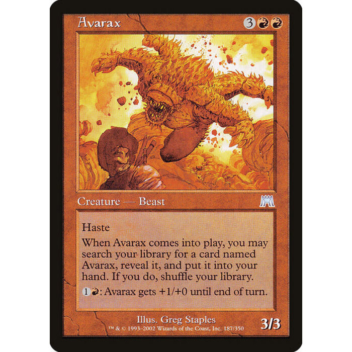 Magic: The Gathering Avarax (187) Lightly Played