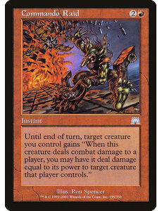 Magic: The Gathering Commando Raid (195) Lightly Played