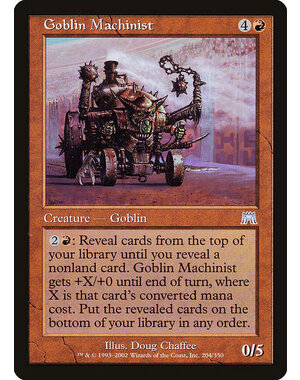 Magic: The Gathering Goblin Machinist (204) Lightly Played