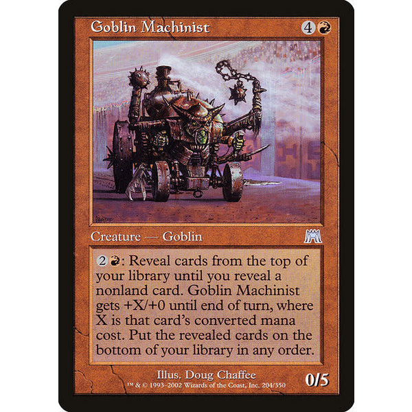 Magic: The Gathering Goblin Machinist (204) Lightly Played