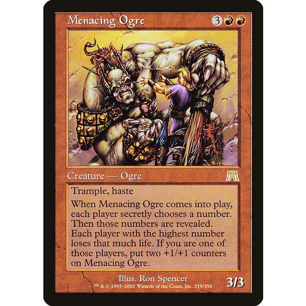 Magic: The Gathering Menacing Ogre (219) Lightly Played
