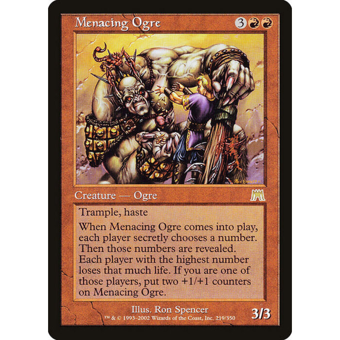 Magic: The Gathering Menacing Ogre (219) Lightly Played