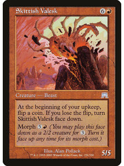 Magic: The Gathering Skittish Valesk (231) Lightly Played