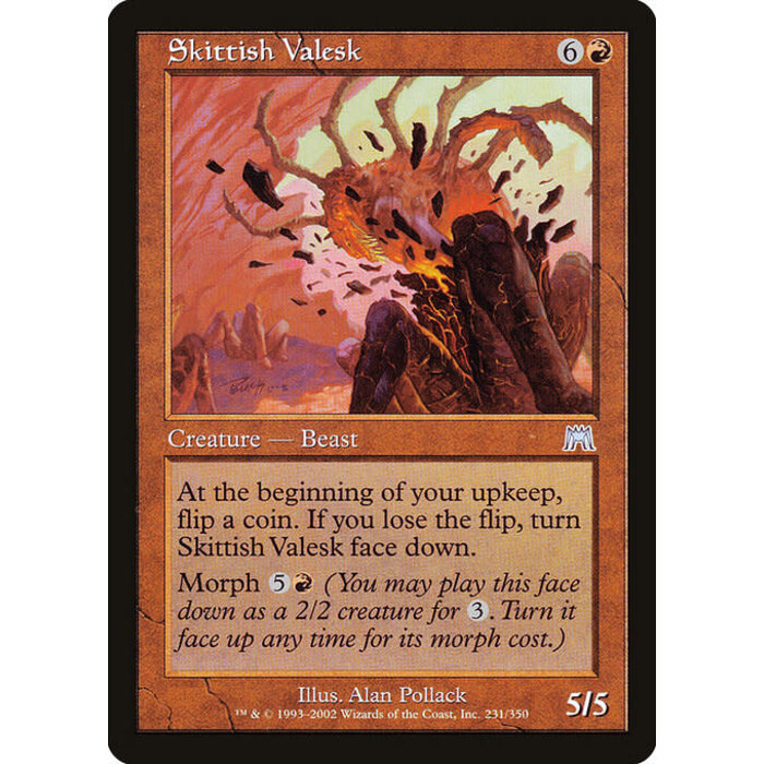 Magic: The Gathering Skittish Valesk (231) Lightly Played