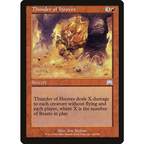 Magic: The Gathering Thunder of Hooves (242) Lightly Played