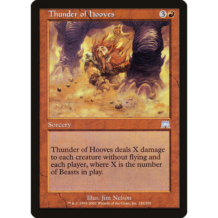 Magic: The Gathering Thunder of Hooves (242) Lightly Played