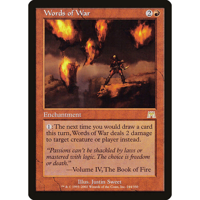 Magic: The Gathering Words of War (244) Lightly Played