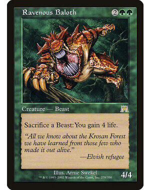 Magic: The Gathering Ravenous Baloth (278) Moderately Played