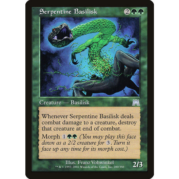 Magic: The Gathering Serpentine Basilisk (280) Lightly Played