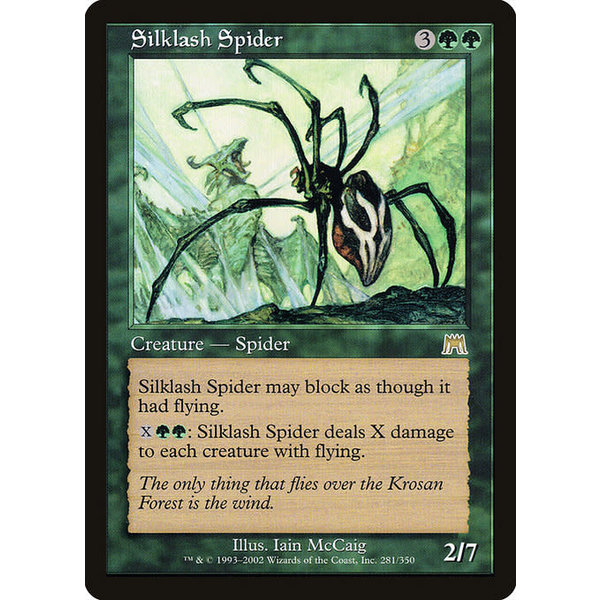 Magic: The Gathering Silklash Spider (281) Lightly Played