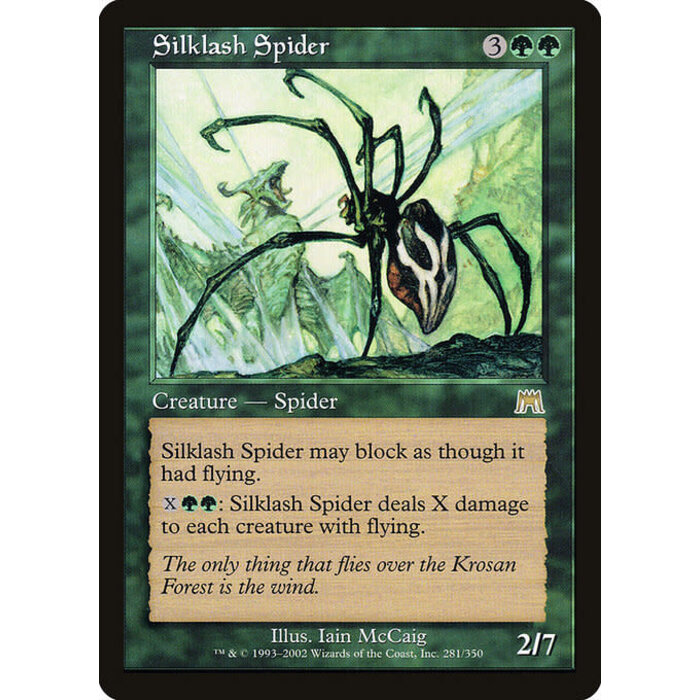 Magic: The Gathering Silklash Spider (281) Lightly Played