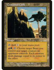 Magic: The Gathering Contested Cliffs (314) Lightly Played