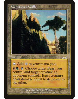Magic: The Gathering Contested Cliffs (314) Lightly Played