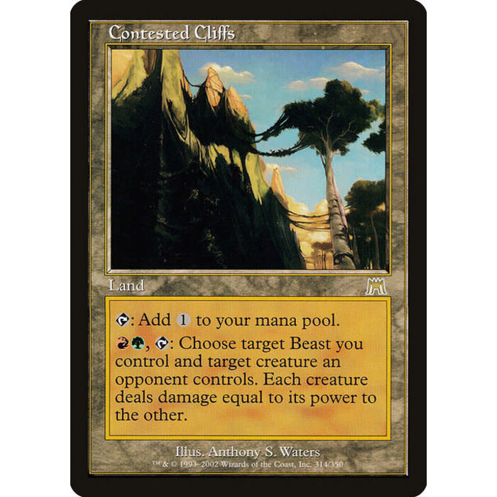 Magic: The Gathering Contested Cliffs (314) Lightly Played