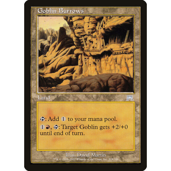 Magic: The Gathering Goblin Burrows (318) Lightly Played
