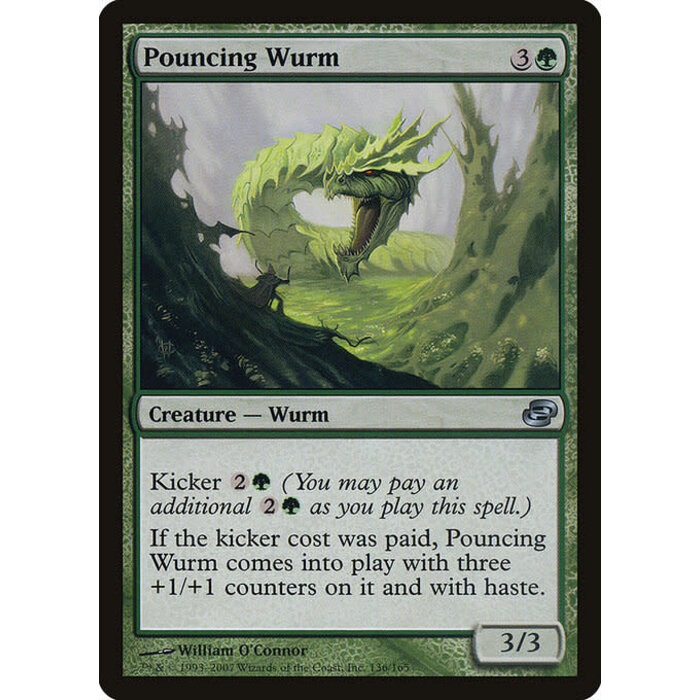 Magic: The Gathering Pouncing Wurm (136) Moderately Played