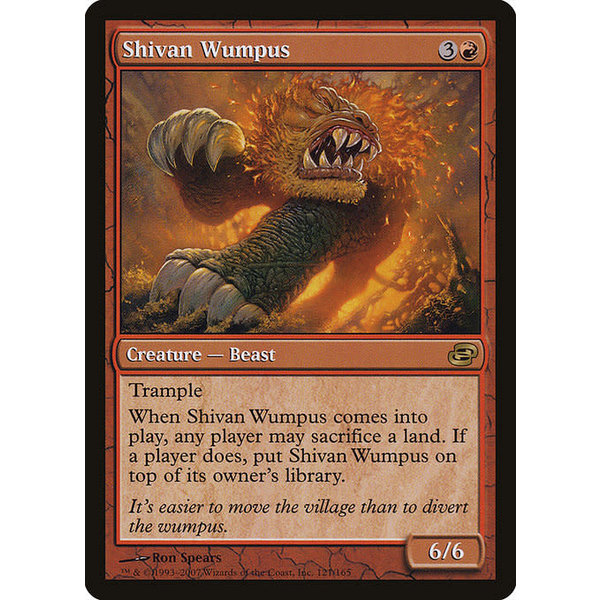 Magic: The Gathering Shivan Wumpus (121) Moderately Played Foil - Chinese (S)