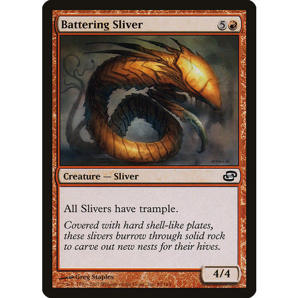 Magic: The Gathering Battering Sliver (095) Moderately Played