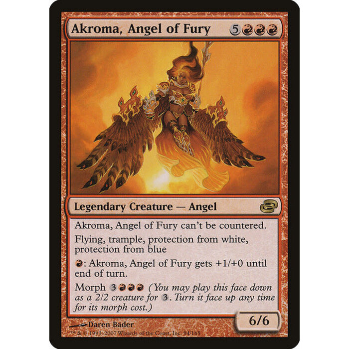 Magic: The Gathering Akroma, Angel of Fury (094) Heavily Played