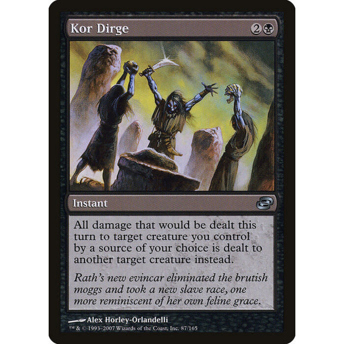 Magic: The Gathering Kor Dirge (087) Moderately Played