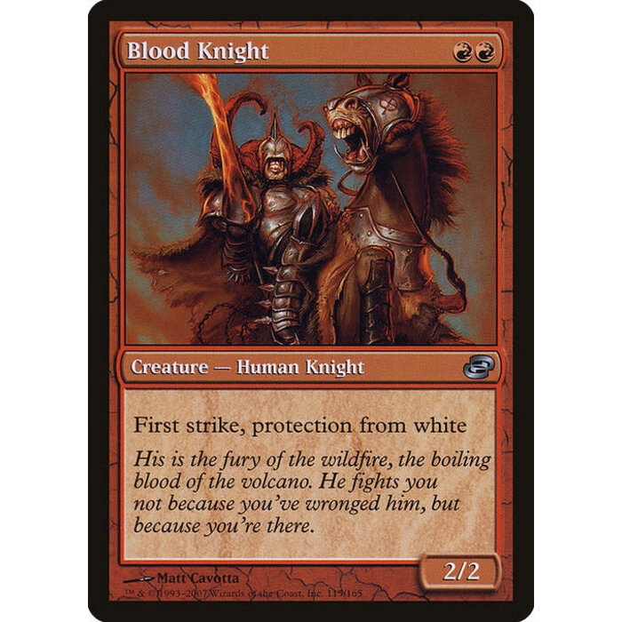 Magic: The Gathering Blood Knight (115) Moderately Played Foil - Chinese (S)