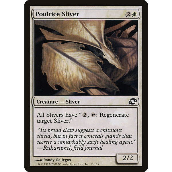 Magic: The Gathering Poultice Sliver (011) Moderately Played