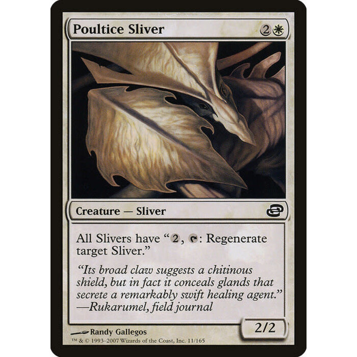 Magic: The Gathering Poultice Sliver (011) Moderately Played
