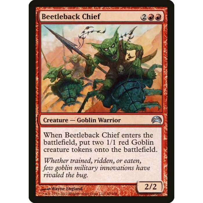 Magic: The Gathering Beetleback Chief (040) Lightly Played