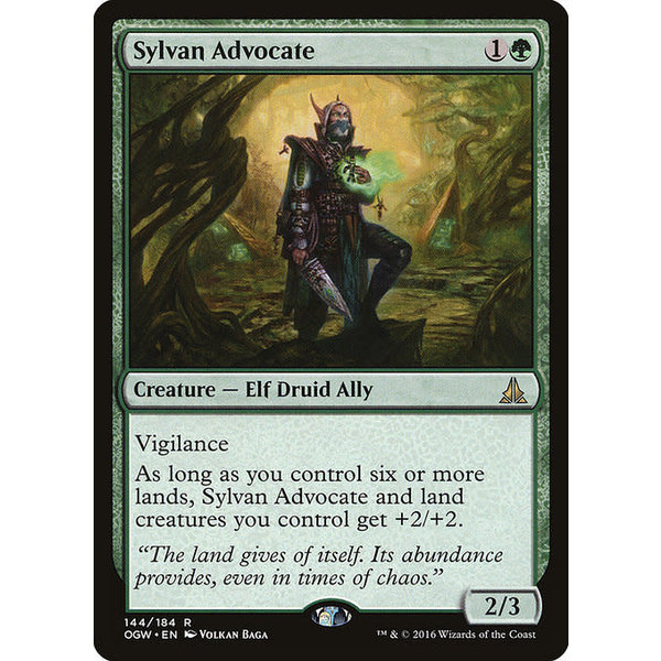 Magic: The Gathering Sylvan Advocate (144) Lightly Played