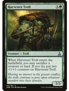 Magic: The Gathering Harvester Troll (133) Lightly Played