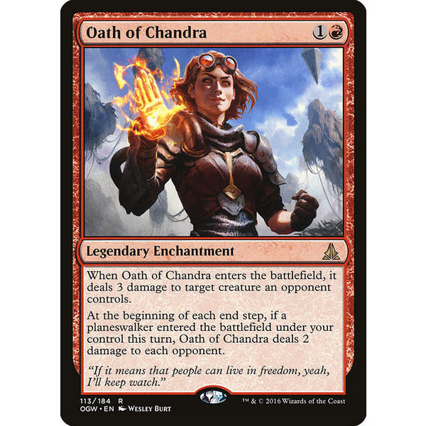 Magic: The Gathering Oath of Chandra (113) Lightly Played