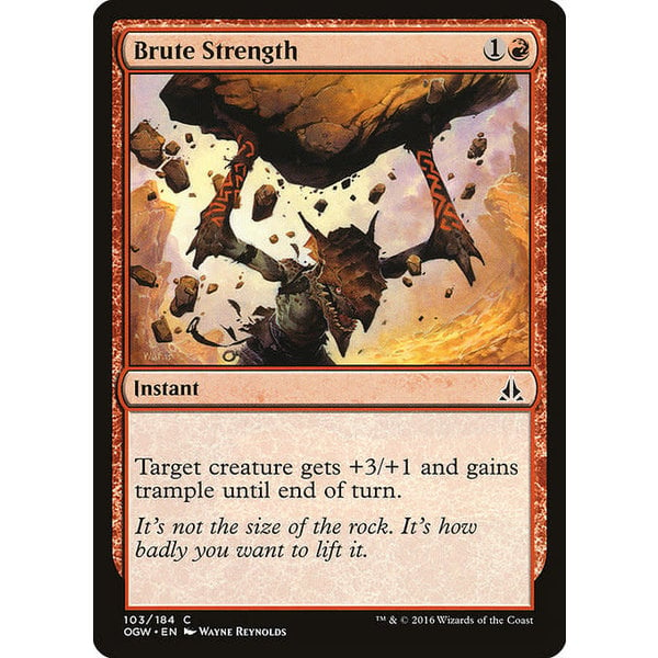 Magic: The Gathering Brute Strength (103) Lightly Played