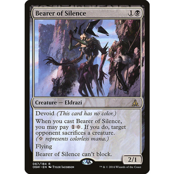 Magic: The Gathering Bearer of Silence (067) Lightly Played