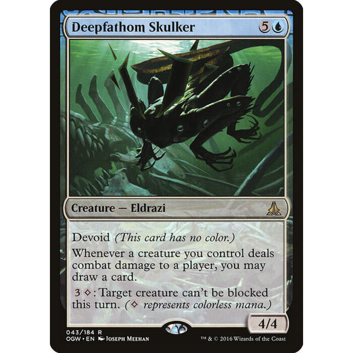 Magic: The Gathering Deepfathom Skulker (043) Lightly Played
