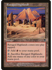 Magic: The Gathering Ravaged Highlands (324) Moderately Played