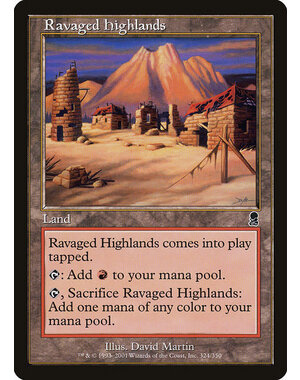 Magic: The Gathering Ravaged Highlands (324) Moderately Played