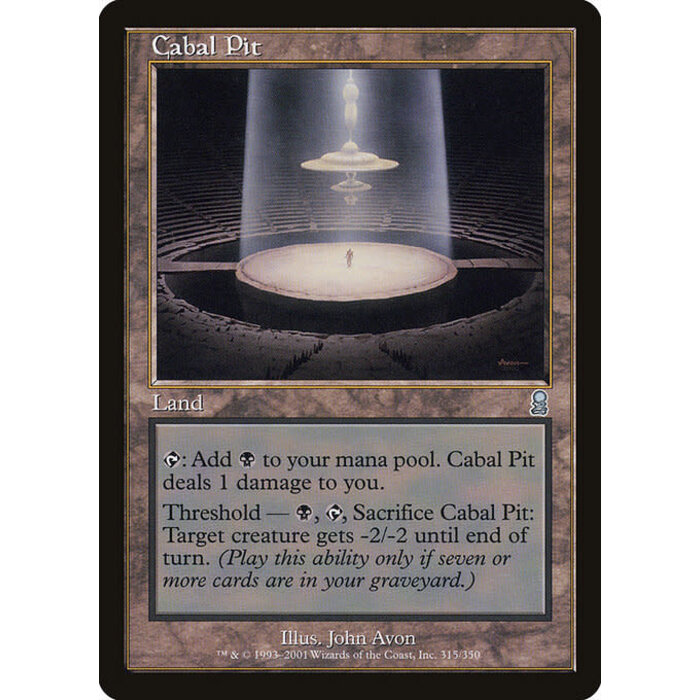 Magic: The Gathering Cabal Pit (315) Heavily Played