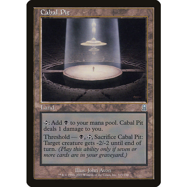 Magic: The Gathering Cabal Pit (315) Lightly Played