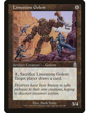 Magic: The Gathering Limestone Golem (301) Damaged Foil