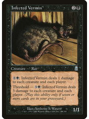Magic: The Gathering Infected Vermin (144) Lightly Played