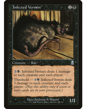 Magic: The Gathering Infected Vermin (144) Lightly Played