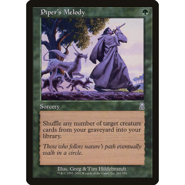 Magic: The Gathering Piper's Melody (261) Lightly Played