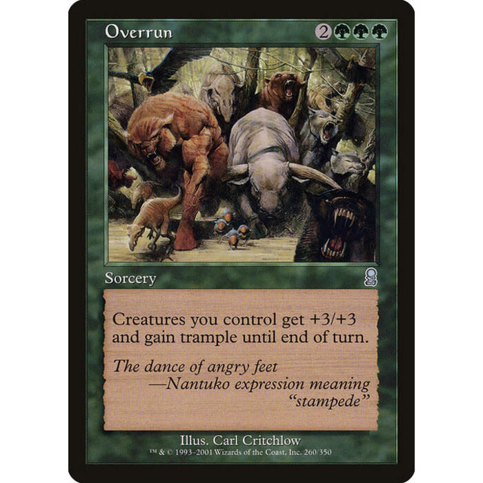 Magic: The Gathering Overrun (260) Lightly Played