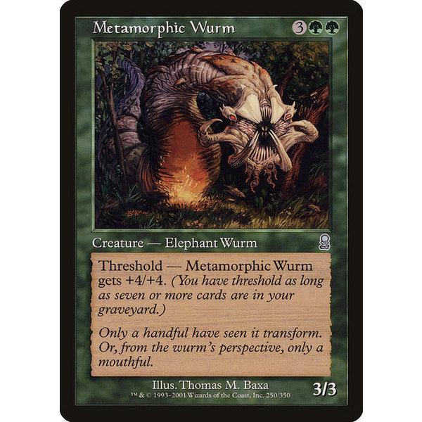 Magic: The Gathering Metamorphic Wurm (250) Lightly Played