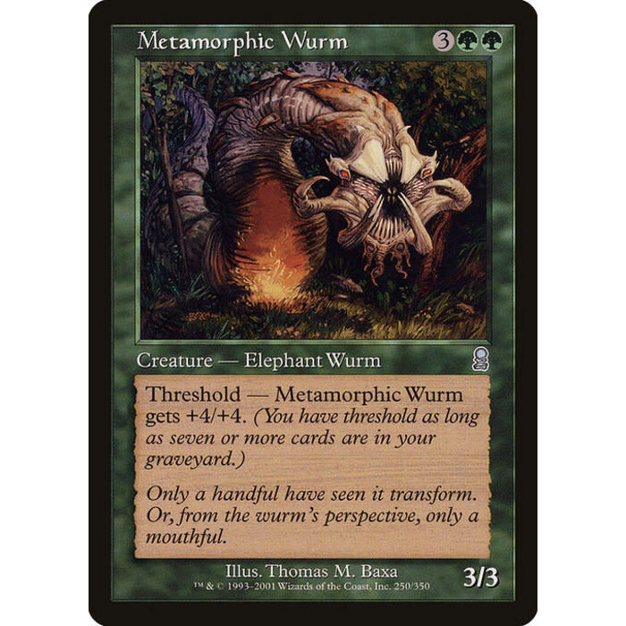 Magic: The Gathering Metamorphic Wurm (250) Lightly Played