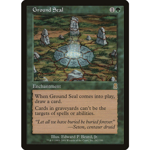 Magic: The Gathering Ground Seal (242) Lightly Played