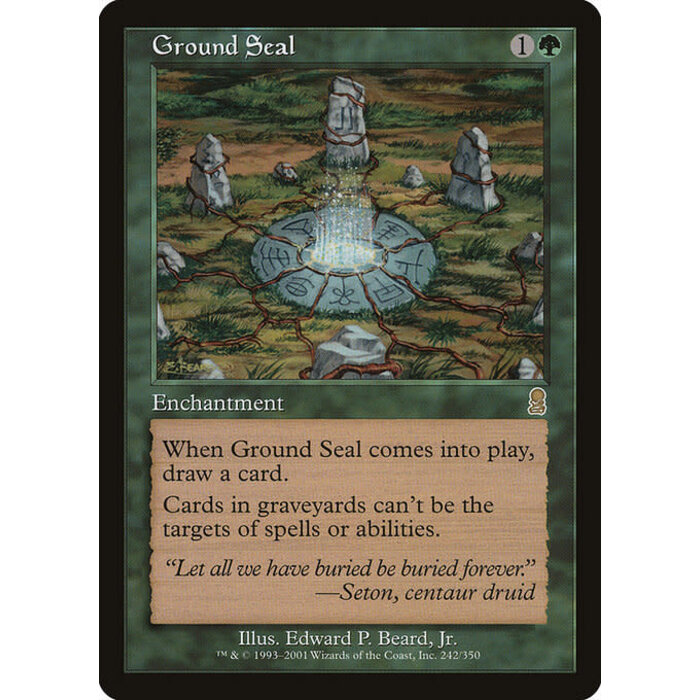 Magic: The Gathering Ground Seal (242) Lightly Played