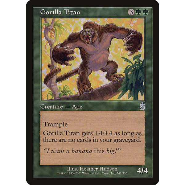 Magic: The Gathering Gorilla Titan (241) Lightly Played