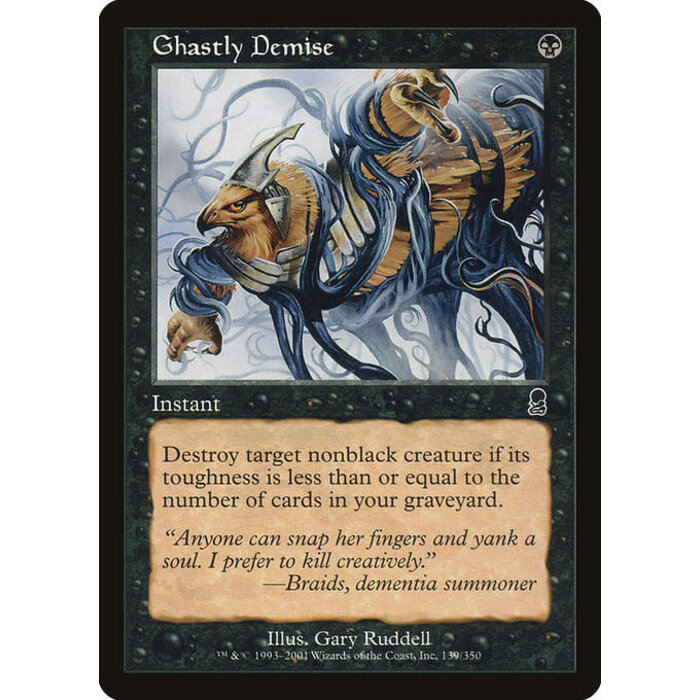Magic: The Gathering Ghastly Demise (139) Moderately Played